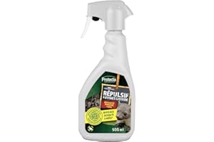 Protecta® Répulsif Fouines et Martres 500ml – Efficacité 3 Mois – Huile Essentielle Menthe Poivrée & Lavande – Anti-Fouines pour Maison, Voitures, Garages, Greniers – sans Trace ni Résidu