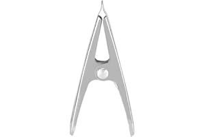 Biitfuu 20 szt. spinek do ubrań, wiszący klips do odzieży ze stali nierdzewnej na zewnątrz wiatroszczelny ręcznik skarpety płaszcz linia ubrania wieszak klamerka