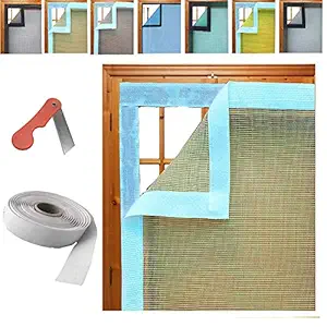 UR LITTLE SHOP Mosquito Net Mesh for Window, 47 x 47 Inches (Cream)