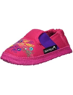 Nanga Mädchen Blumenwiese Flache Hausschuhe