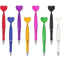 BWANGIAO 6x Herz-Kugelschreiber – 1,0 Mm Schwarze Tinte, Süße Stifte Für Hochzeit, Büro & Schule