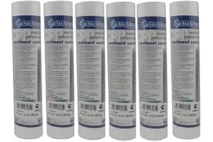 WASSER FÜR ZUHAUSE Scatola da 6 Filtro 10" sedimenti 5 micron. Marca Atlas. Consigliato per impianti di microfitlrazione