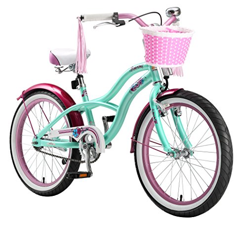 BIKESTAR® Premium Design Kinderfahrrad für coole Kids ab 6 Jahren ★ 20er Deluxe Cruiser Edition ★ Pepper Mint