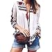 Produktbild Damen Tops ,LMMVP Frauen Weinlese Blumen Lose Tops Schal Kimono Wolljacke Boho Chiffon Bluse (L, Red)