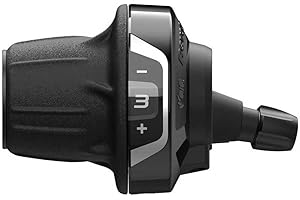 SHIMANO SL-RV400 Revo Manette de vitesse gauche 3 vitesses avec affichage optique, Noir