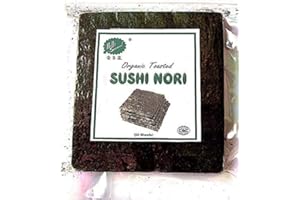 Sushi-Nori, Organic toasted sushi nori 50 sheet/pack (1 sac (50 feuilles)