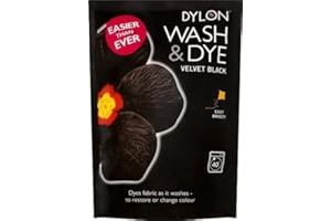 N&L PRIVATE LTD 50g VELVET BLACK DYLON HAND WASH COLOUR FABRIC CLOTHES JEANS T-SHIRT DYE