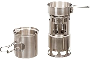 Fox Outdoor 33349 5-piece travel cooking set (11 x 17 cm/Silver)