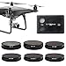 Produktbild Cytronix Polarisator Kamera Objektivfilter Drohne Linsenfilter Kits 6 Pack UV + CPL + ND4 + ND8 + ND16 + ND32 Filter für DJI Phantom 4 Pro Filteraufbewahrungsbehälter Quadcopter Gimbal Zubehör