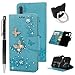 Produktbild idlehour Handyhülle Flip Case für Huawei P30 Lite, PU Leder Case Cover Magnet Schutzhülle Tasche Schutz Cover Flipcase Etui Brieftasche Flipcover mit Ständer und Magnetverschluss, Blau