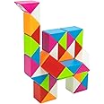 Cubelelo Magic Snake Rainbow Puzzle Cube (48 Wedges) | Twist and Turn Shape Creation Fun Game for Kids Boys Girls and Adults | Multicolor Brain Teaser Stress Buster Toy | for Ages 3 Years and Above
