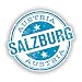 Produktbild 2 x Salzburg Vinyl Aufkleber Reise Gepäck # 10603 - 15cm/150mm Wide