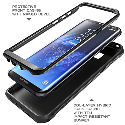 Supcase Unicorn Beetle - Funda para Samsung Galaxy S8   2017   completamente resistente sin protector de pantalla integrado  color negro