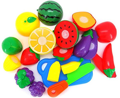 Education Toys,Fortan 1 Set Cutting Fruit Vegetable Pretend Play Children Kid Educational Toy