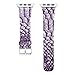 Produktbild Xihuan Apple Watch Armband 42mm Leder Replacement Wrist Strap Band Uhrenarmband Schlaufe Smart Watch Armbänder mit Metallschließe für Apple Watch 42mm Series 3/2/1 (Lila)