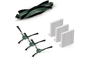 MIRTUX Kit de Recambios Compatibles con Roomba Combo Essential - Repuestos de Calidad para Roomba Combo Essential - Accesorios para Roomba Combo - Incluye Rodillo Central, Filtros, Cepillos Laterales
