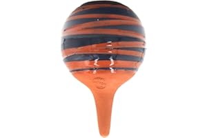 Ollas Lutton Olla Terre Cuite à Planter 40cl| Arrosage Autonome pour Plantes d'Intérieur Ecologique & Economique | Système d'Irrigation Naturel | Autonomie 3 Jours | ollas Spirales (Bleu décaféiné)