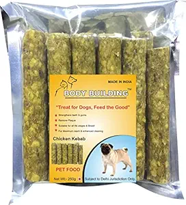 Body Building Dog Food 250g Chicken Kebab Chew Stick Feed The Good Chicken Dog Chew Stick, Pet Chew Sticks