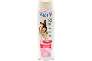 Croci Gill's - Shampoo Baby per cuccioli di cane e gatto, non brucia gli occhi, non irrita la pelle, 200ml
