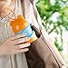Tofern BPA free Cute Cartoon Frog Shell Portable Baby Infant Feeding Milk Powder &Food Bottle Container 3 Cells Grid Box - Light Color