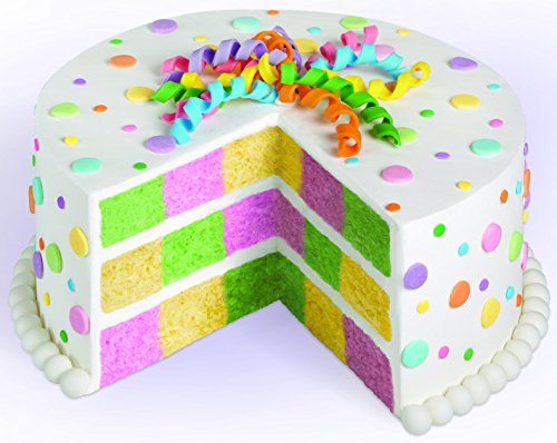 Wilton 2105-9961 Checkerboard Round Cake Set Backform, Aluminium, silber, 5 x 24 x 24 cm, 4 Einheiten - 2