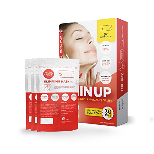 Chin Up Mask 3 x Refills - lose 2cm+ of chin fat in 30 mins
