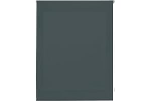 INTERBLIND | Estor Premium Enrollable Translúcido Liso 160x175 cm - Medida de Tela 157x170 cm - Gris Pastel - Para Ventanas
