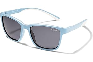 Mausito Lunettes de soleil enfant 3-6 et 6-10 ans branches flexibles & maintien parfait | Lunettes de soleil enfants protection 100% UV & sans BPA | Design européen moderne, légères et confortables