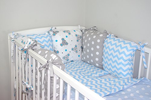 NEW BABY BUMPER MADE OF 6 PILLOWS (24 NEWEST DESIGNS) (23a)