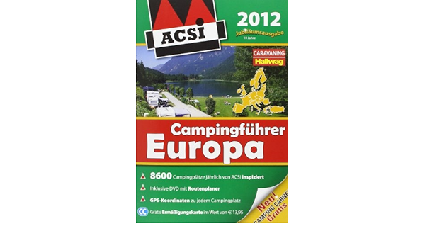 Acsi Campingfuhrer Europa 2012 Dvd Druk 1 Amazon De Bucher
