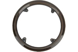 AYNEFY Protector de Cadena, Cubierta Protectora de Piñón de Bicicleta con 4 Agujeros, Cubierta Protectora de Plástico para Rueda de Cadena de Bicicleta, Cubierta Negra para Juego de Bielas