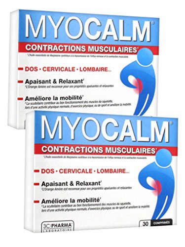 3C Pharma Myocalm Contractions Musculaires - Lot de 2 x 30 Comprimés