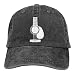 Produktbild Hoswee Unisex Kappe/Baseballkappe, Acoustic Guitars Men/Women Washed Adjustable Baseball Cap Jeans Back Closure Flat Bottom Cap