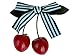 Yantu Cute Women Girl Lady Retro Vintage Bow Cherry Hair Clip Hairpin