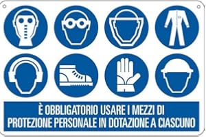 SOCIAL CRAZY NEW CARTELLO SEGNALETICO - è obbligatorio usare i mezzi di protezione personale in dotazione - Adesivo Extra Resistente, Pannello in Forex, Pannello In Alluminio (ADESIVO 30X42 CM)