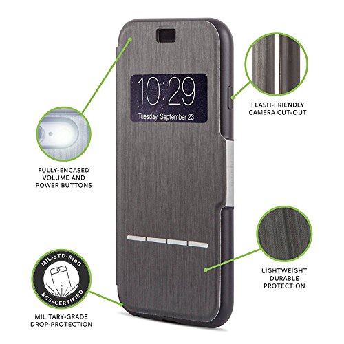 Moshi SenseCover - Funda para Apple iPhone 6 Plus  con S-View   negro