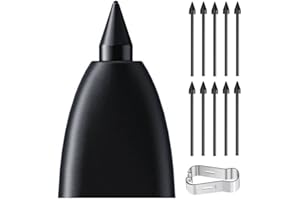 TYHJ Weiche Spitzen/Spitzen für Samsung Galaxy Tab S9 Ultra / S9 Plus / S9 / S9 FE S Pen Ersatzspitzen/Federn weich (S9/S9+/S9 Ultra/S9 FE, Schwarz, 10 Stück)