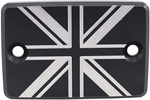 2Bird Motorcycle Front Brake Fluid Cover, CNC Aluminium Oil Cap Container Cover For Triumph Trident 660 Tiger 800/900/1200 (Color : Black)