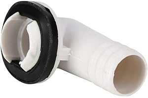 FOCKETY Denkerm Conector de Salida Ángel Recto, Herramienta de Drenaje de Aire Acondicionado de Material ABS de Salida de Drenaje, Drenaje de Aire Acondicionado, para Drenaje de aguas residuales del Aire