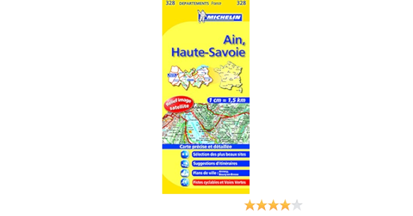 Carte Departements Ain Haute Savoie Amazon Fr Collectif Michelin Livres