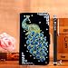 Produktbild Locaa(TM) For SONY Xperia Z5 Compact Z5mini Z5compact 3D Bling Pfau Case + Griffel + Anti Dust plug Deluxe Luxus Perlen Diamant niedlich Schöne Retro Card Holder Wallet Protection Hülle - [Pfau Serie] Schwarzes Holster - Skyblue Pfau