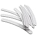Neverland 10pcs Grey Nail Files Buffer Sanding 100/180 Curve Banana Nail Art Tips Manicure