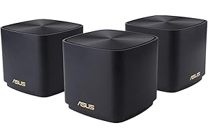 ASUS ZenWiFi XD4 AX Mini Sistema Mesh AX1800 (3 Pezzi), WiFi 6, 802.11ax, Fino a 420 m² e 25 + dispositivi, AiMesh, Sicurezza Internet e Parental Controls Inclusi a Vita, Easy Setup, Colore nero