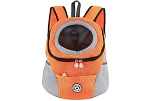 M MUNCASO Mochila Transportadora para Perros y Gatos, Bolsa de Viaje para Mascotas, Paquete Frontal para Cachorros, Aprobada por Aerolíneas para Viajes de Senderismo al Aire Libre