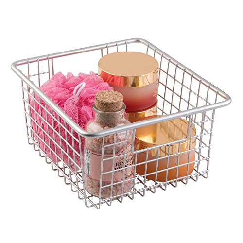 InterDesign 69555EU Forma Aufbewahrungskorb für Speisekammer, Küchenschrank – Quadratisch, Metall 23,50 x 26,04 x 13,34 cm, Satin - 4