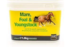 NAF Mare, Foal & Youngstock 1.8kg – Horse Supplement for Breeding, Pregnancy & Growth – Rich in Vitamins, Minerals & Amino Acids – Supports Bone, Muscle & Immune Development
