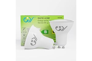 GY ?arówka LED GU10 4,9W 780LM, Ciep?a Biel 3000K, K?t Wi?zki 120°, Nie?ciemniane, Matowe, CRI>80, Odpowiednik 80 W, Pakiet 2 Sztuk