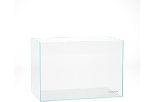 LANDEN 45P 38 Litre Rimless Low Iron Aquarium Tank, 17.7" W × 11.8" D × 11.8" H (45cm x 30cm x 30cm) 5mm Thickness with Nano Foam Leveling Mat