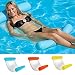 Produktbild LYL-1 Pool Luftmatratze,Aufblasbar schwimmen Floß PVC Aufblasbarer Schwebebett für Kinder und erwachsene,Pool Luftmatratze Wasserspielzeug,Superleichte Wasser-Hängematte (Rot)