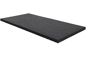 GreenTyre Tapis en caoutchouc 50 x 100 cm - Tapis anti-vibration 30 mm - Plaque en caoutchouc antidérapante et résistante aux intempéries - Pour machine à laver, toit plat, balcon, allée et aire de